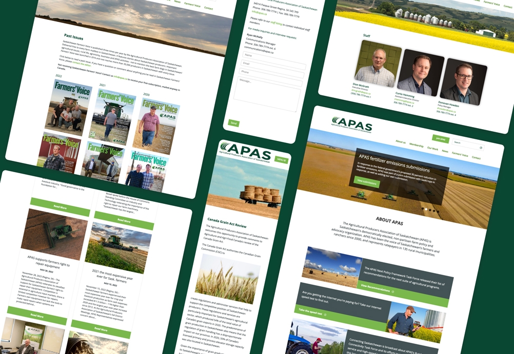 Agricultural Producers Association of Saskatchewan (APAS) design showcase