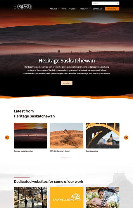 Heritage Fairs homepage screenshot